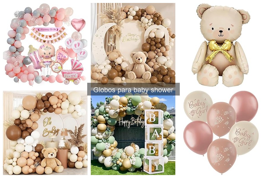 Mejores globos de látex para baby shower: comparativa