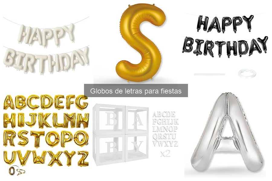 Mejores globos de letras para cumpleaños - Guía y recomendaciones
