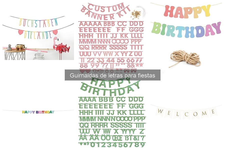 Mejores guirnaldas de letras para cumpleaños en 2023