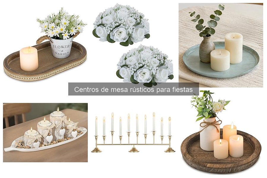 Mejores Ideas de Centros de Mesa Rústicos para Bodas