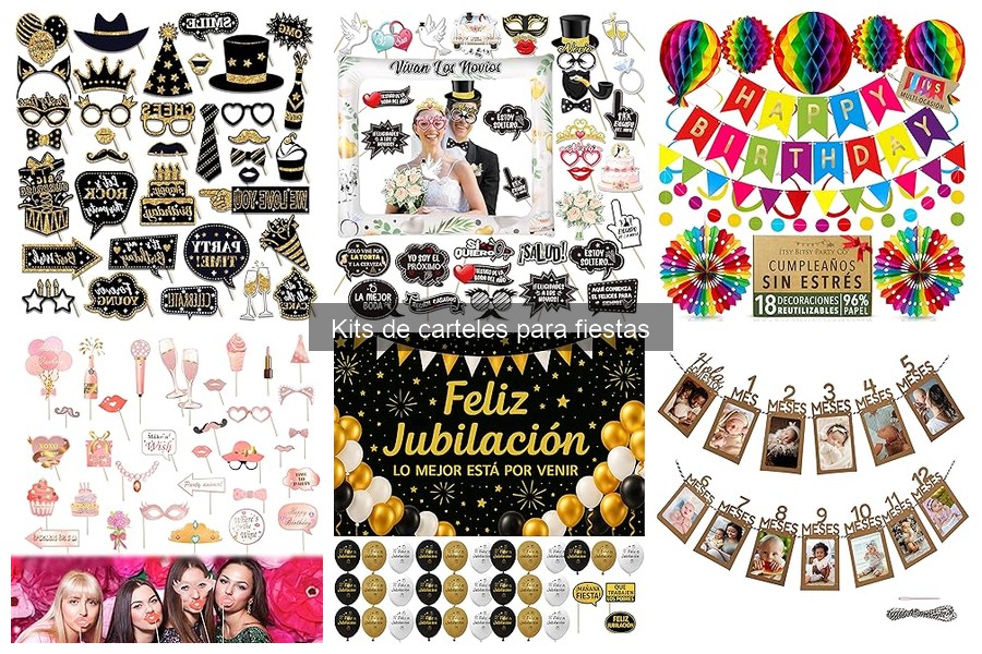 Mejores kits de carteles para cumpleaños: ¡diversión garantizada!