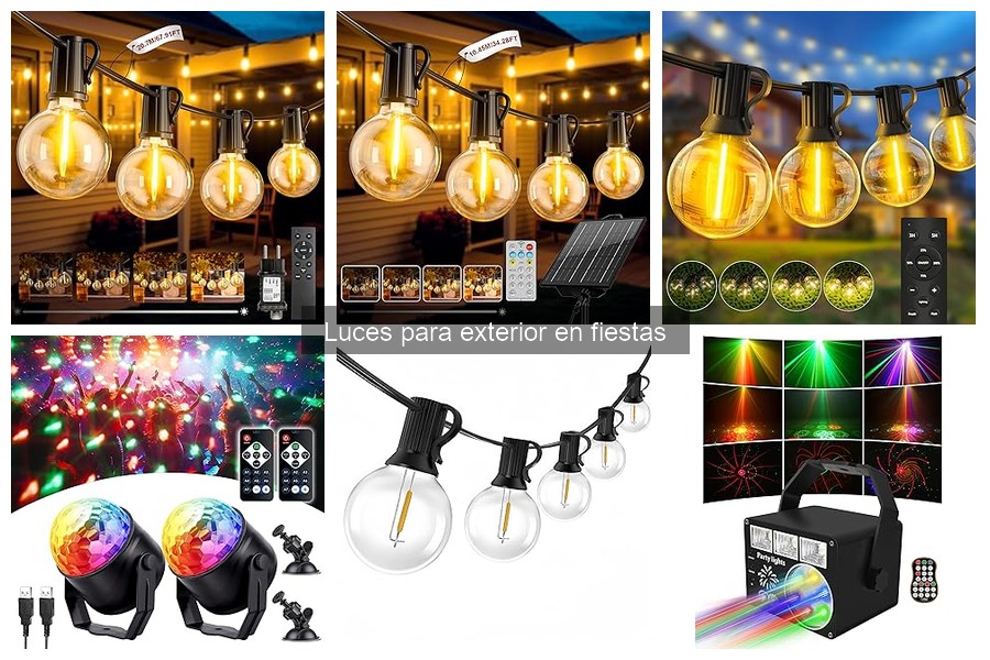 Mejores luces para exteriores en eventos grandes