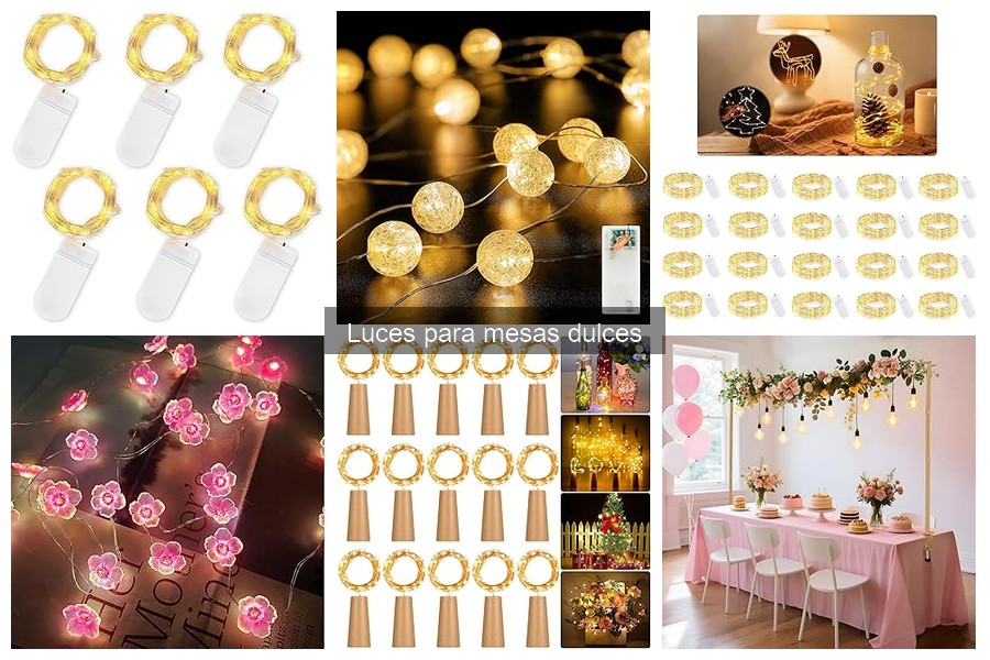 Mejores luces para mesas dulces en bodas: comparativa 2023