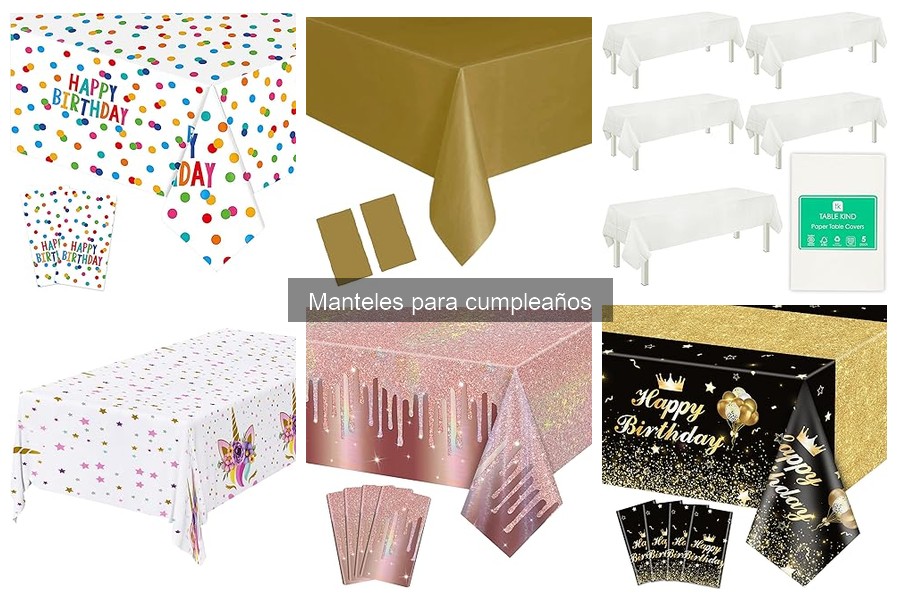 Mejores manteles desechables para cumpleaños infantiles