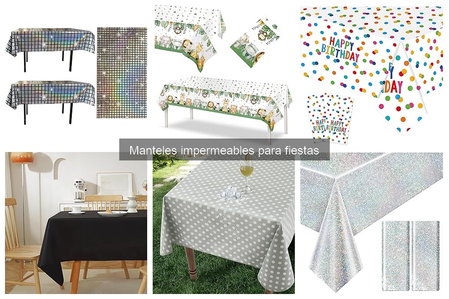 Mejores manteles impermeables para cumpleaños: comparativa