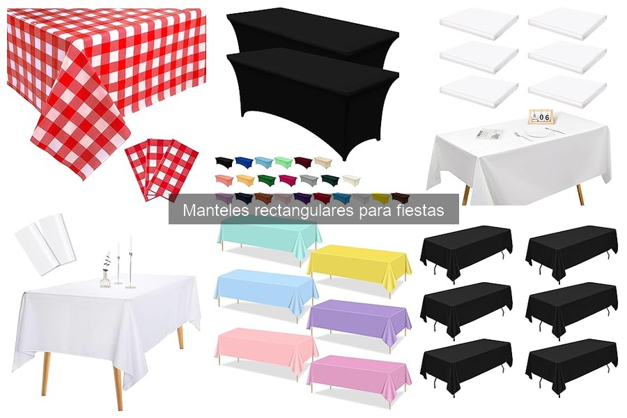 Mejores manteles rectangulares para eventos al aire libre