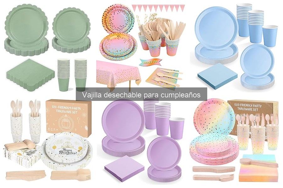 Mejores marcas de vajilla desechable para cumpleaños