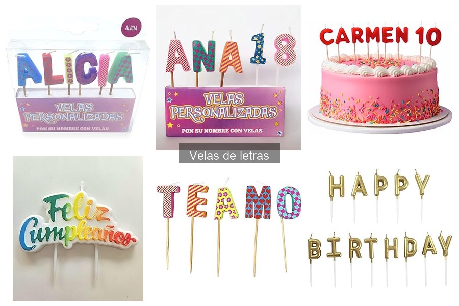 Mejores marcas de velas de letras para tus eventos