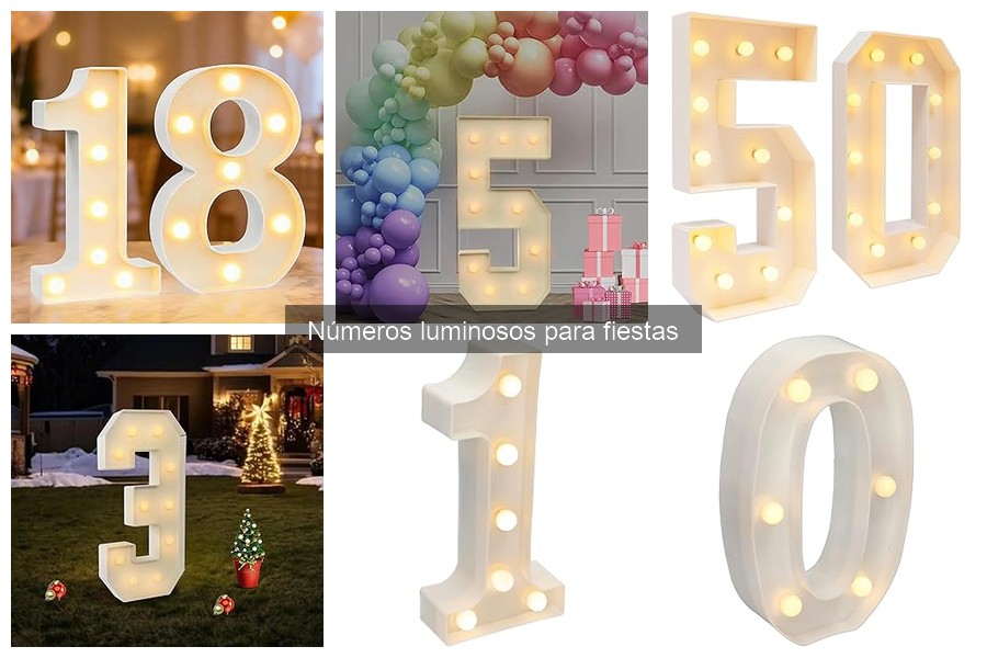 Mejores números luminosos para cumpleaños: comparativa 2023