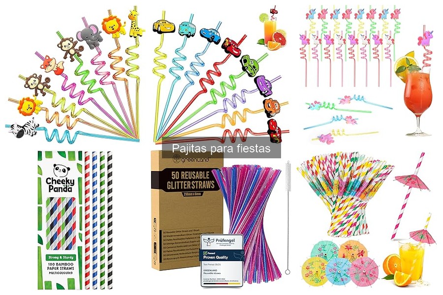 Mejores pajitas para fiestas de cumpleaños: comparación y precios