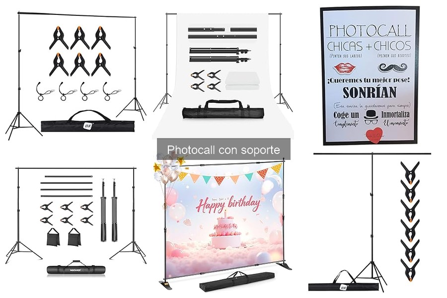 Mejores photocalls con soporte para bodas: comparativa 2023