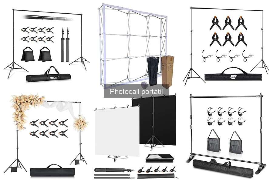 Mejores photocalls portátiles para bodas: opciones destacadas