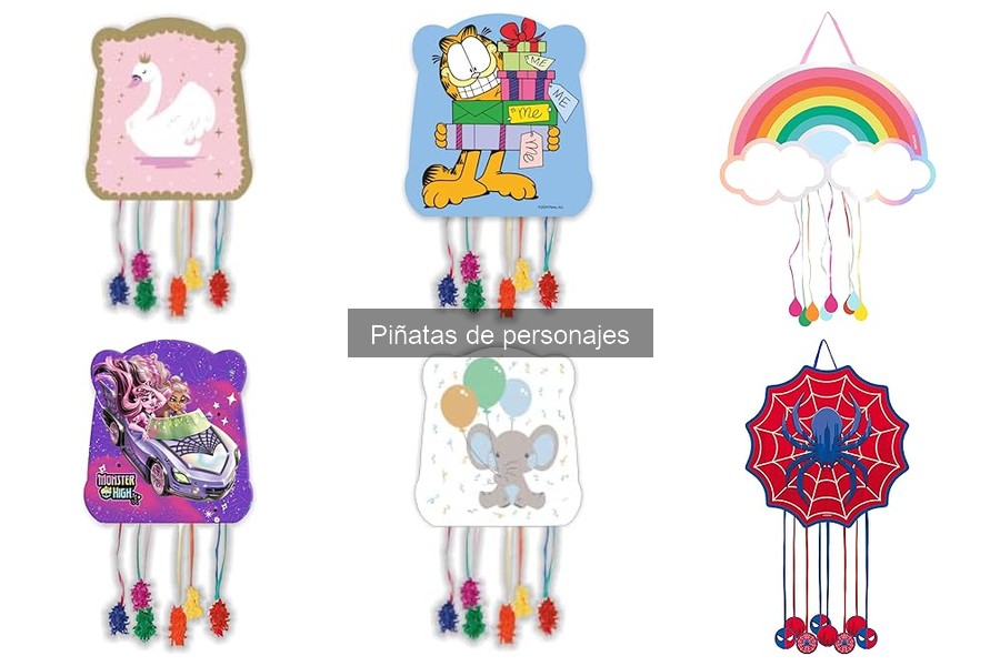 Mejores piñatas de personajes por temática para fiestas