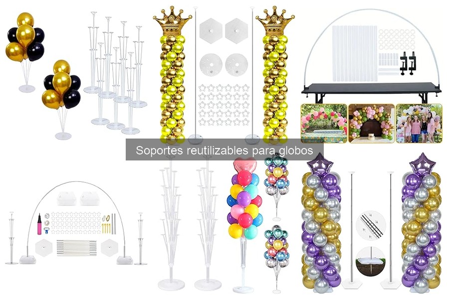 Mejores soportes reutilizables para globos para tus fiestas