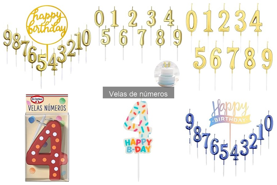 Mejores tiendas online para comprar velas de números