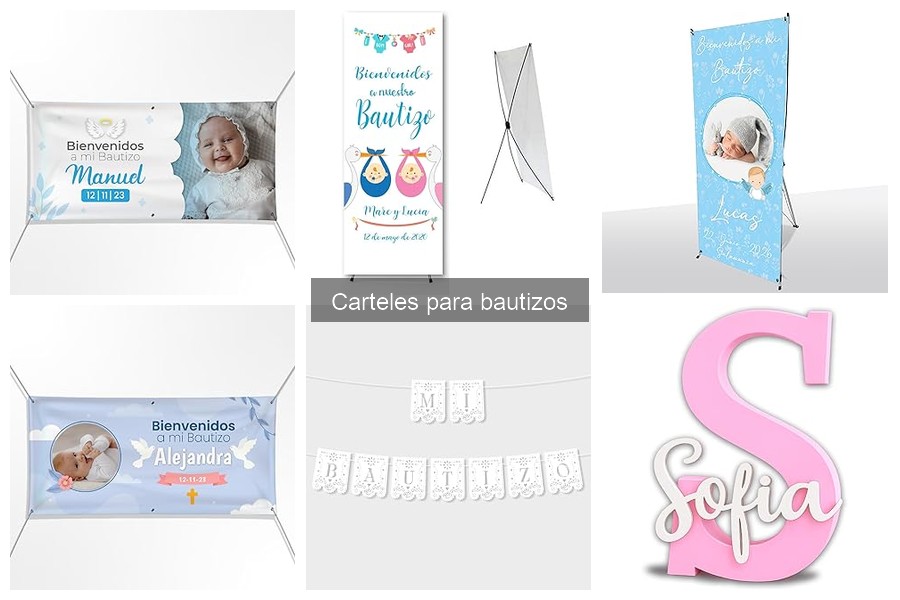 Mejores tiendas para comprar carteles para bautizos
