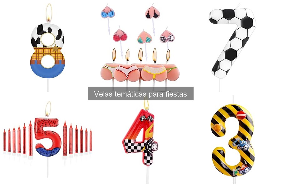Mejores velas temáticas para cumpleaños infantiles