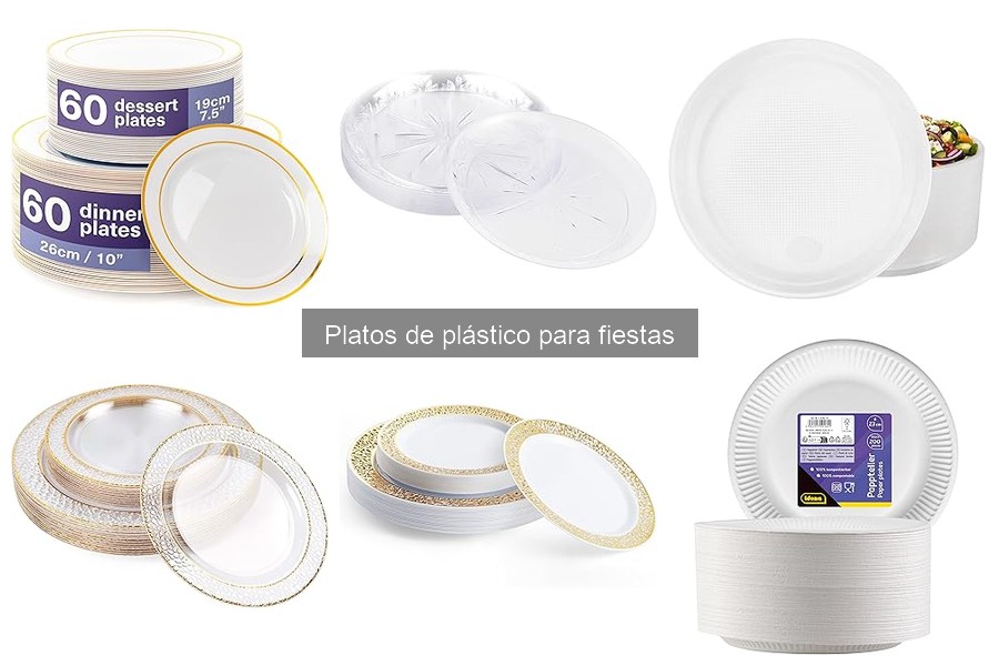 Ofertas de platos de plástico para fiestas en Amazon