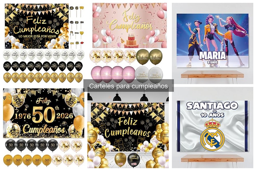 Ofertas en carteles de cumpleaños para ahorrar en tu fiesta