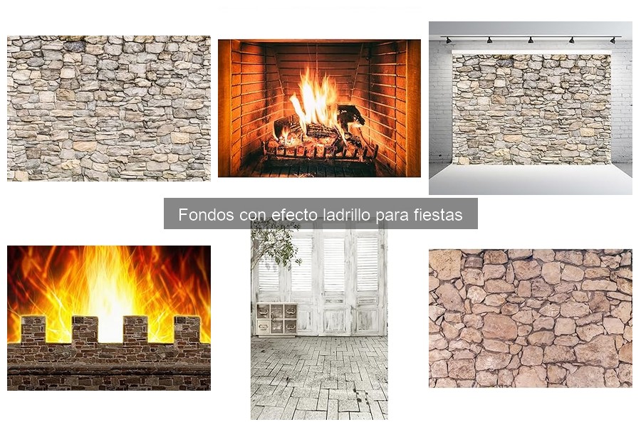 Ofertas y precios de fondos con efecto ladrillo para fiestas