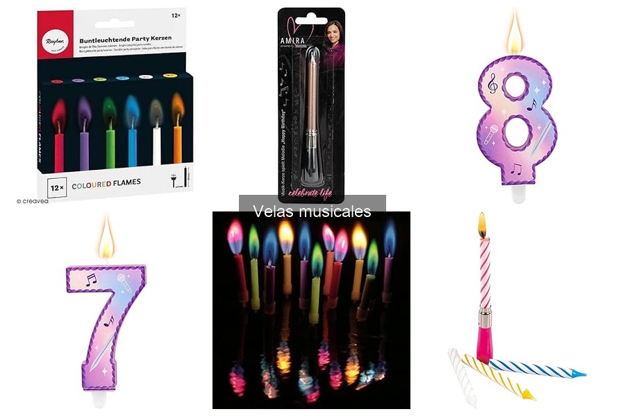 Ofertas y precios de velas musicales en diferentes tiendas