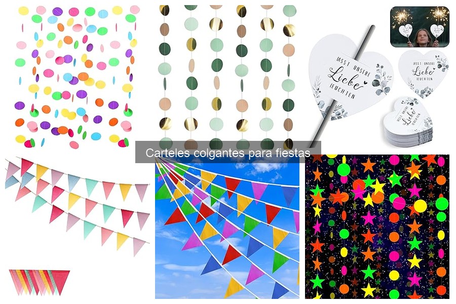 Ofertas y precios en carteles colgantes para fiestas