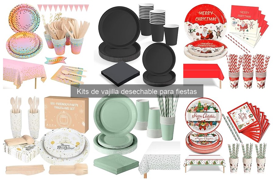 Opiniones sobre kits de vajilla desechable para fiestas