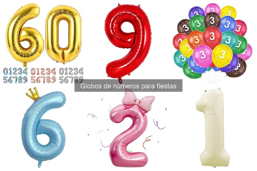 Personaliza globos de números: ideas y materiales fáciles