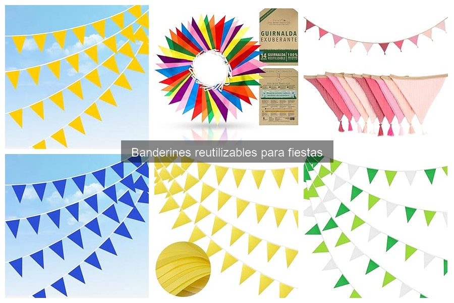 Personaliza tus banderines reutilizables para fiestas