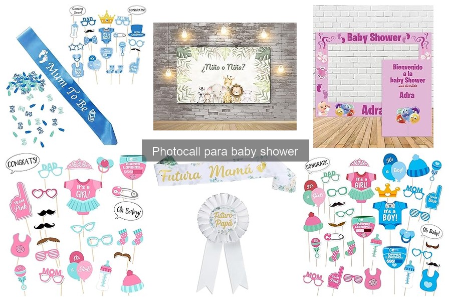 Photocalls económicos para baby shower: dónde comprarlos