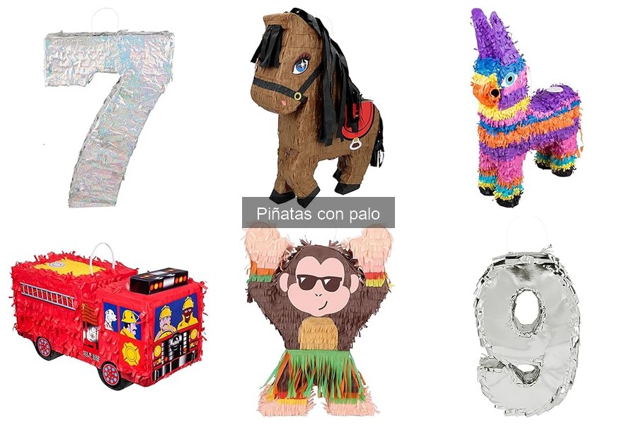 Piñatas con palo temáticas: ideas creativas para fiestas