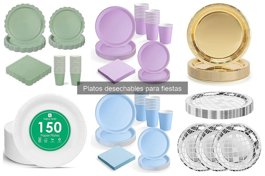 Platos desechables resistentes para eventos formales