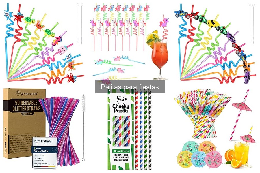 Precio: Pajitas desechables vs. reutilizables en fiestas