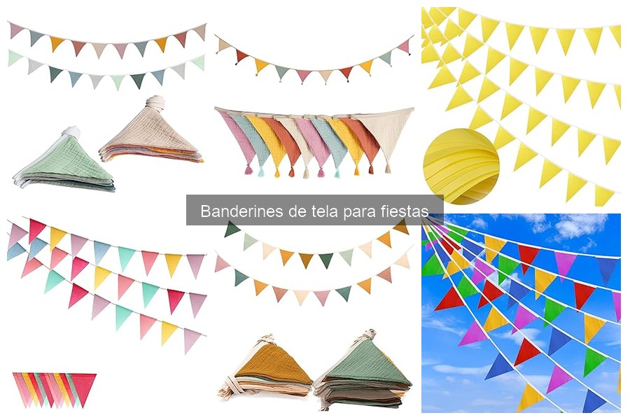 Precio promedio de banderines de tela para fiestas