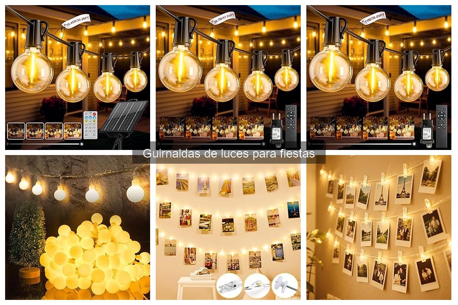 Precio promedio de guirnaldas de luces en Amazon