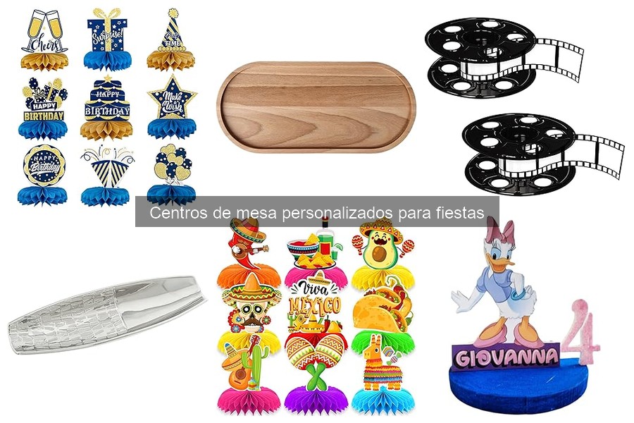 Precios de centros de mesa personalizados para fiestas