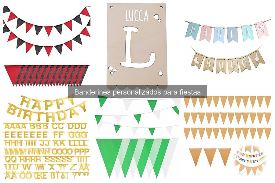Precios promedio de banderines personalizados para fiestas
