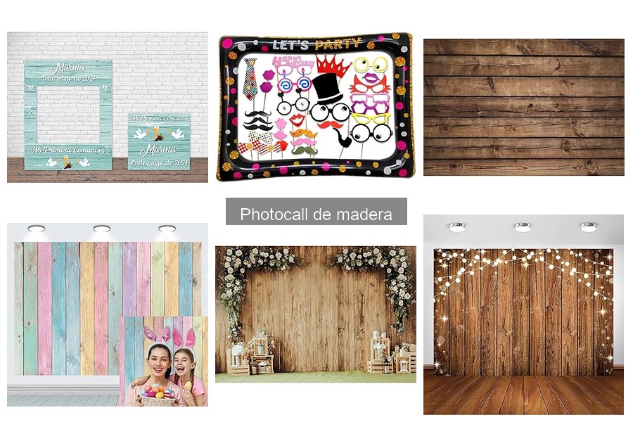 Precios promedio de photocalls de madera para fiestas
