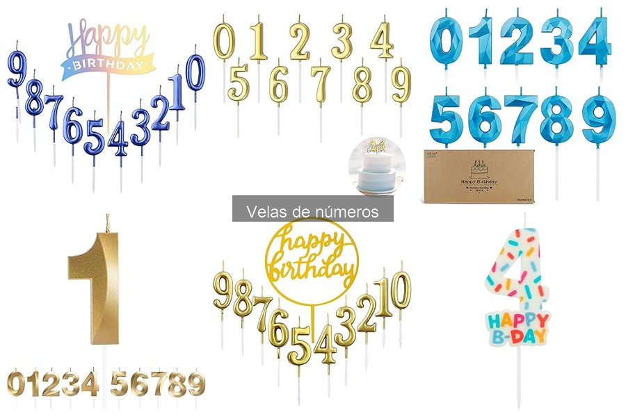 Precios promedio de velas de números para tu fiesta