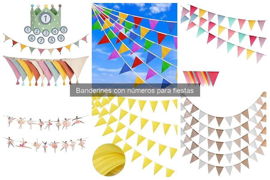 Preguntas frecuentes sobre banderines con números para fiestas