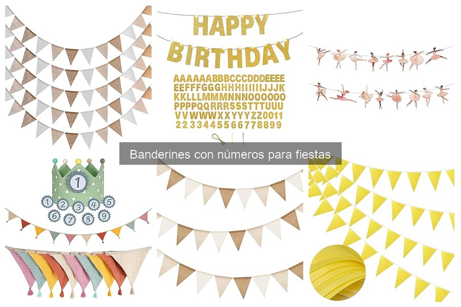 Problemas comunes al usar banderines con números en fiestas
