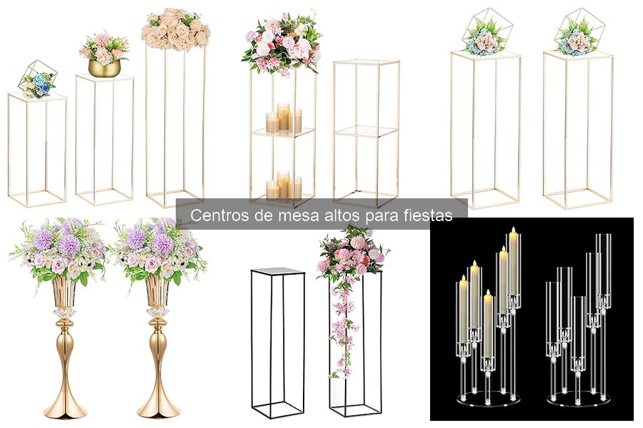 Problemas comunes al usar centros de mesa altos para fiestas