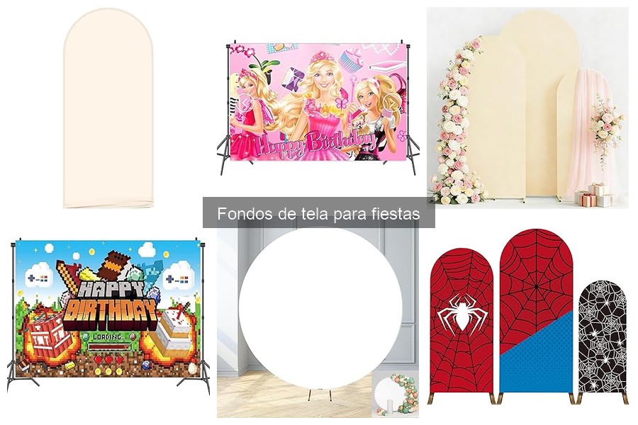 Problemas comunes al usar fondos de tela para fiestas
