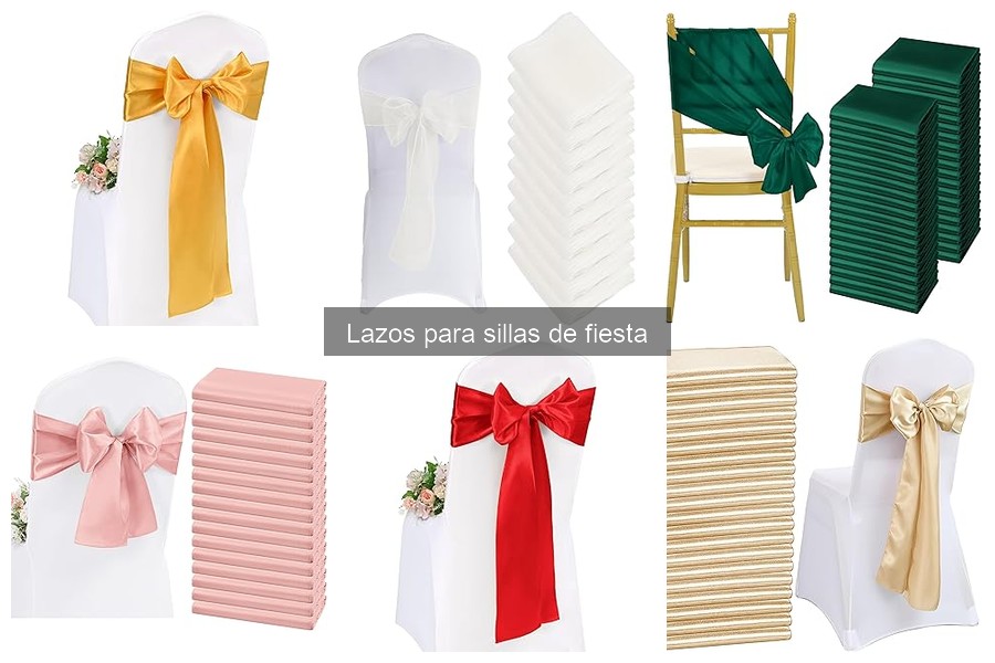 Problemas comunes al usar lazos para sillas de fiesta