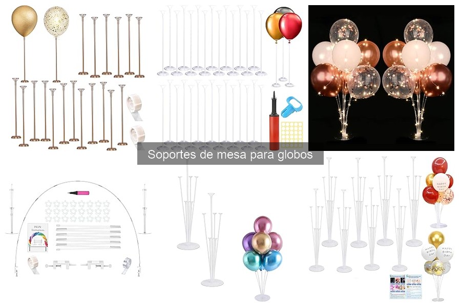 Problemas comunes al usar soportes de mesa para globos