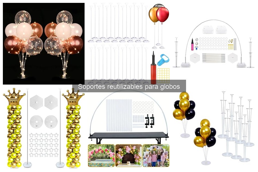 Prueba de resistencia: Soportes reutilizables para globos