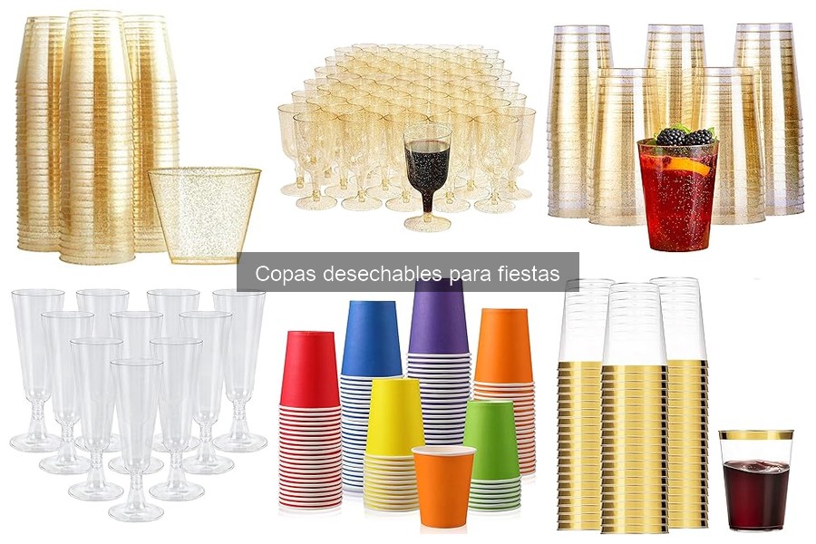 ¿Qué material elegir para copas desechables en fiestas?