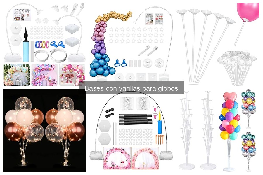 ¿Qué son las bases con varillas para globos? Guía rápida