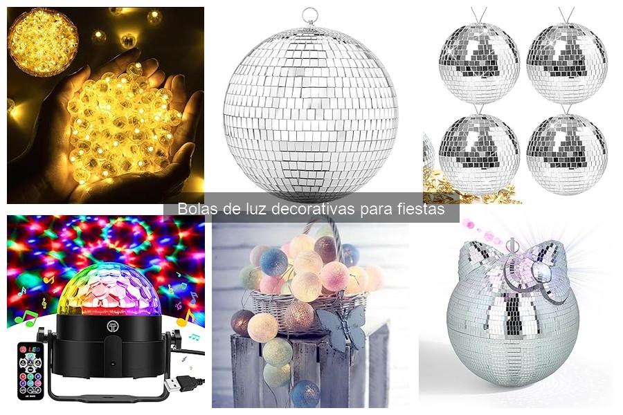 ¿Qué son las bolas de luz decorativas para fiestas?