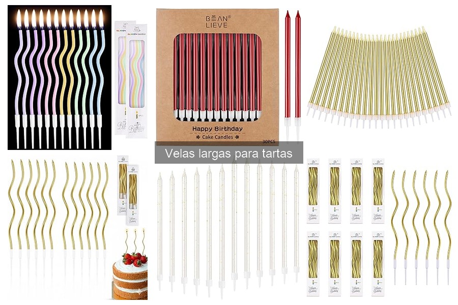 ¿Qué son las velas largas para tartas? Guía básica